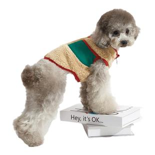 Sniff宠物狗狗猫咪秋冬装双面复合御寒马甲泰迪比熊中小型犬衣服