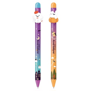 晨光 南瓜奇妙夜之旅 按动中性笔0.5黑色侧按子弹头卡通高颜值水笔饰件万圣节中小学生用学习刷题J6831文具