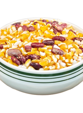 东北大碴子组合芸豆笨大碴粥粘碴子粥玉米糁粘苞米五谷杂粮粗粮