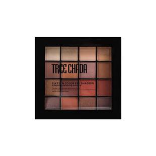 【自营】TREECHADA十六色眼影盘大地色多色新手女生哑光高光修容