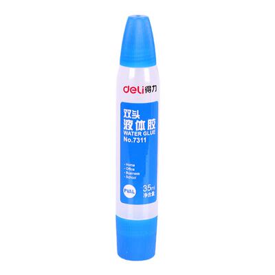 得力7311胶水液体胶双头35ml学生