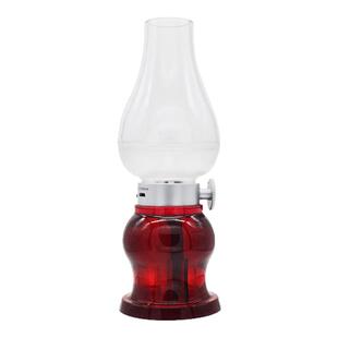 创意led怀旧复古煤油灯卧室床头小夜灯USB充电床头灯模仿吹控关灯