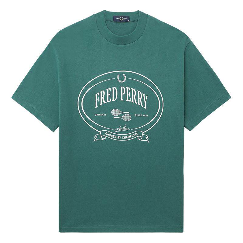 FREDPERRY宽松短袖T恤复古时尚