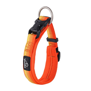 狗狗加宽护颈项圈小中大型犬脖圈耐用透气防勒防挣脱柔软抗拉