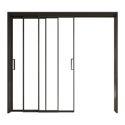 TATA木门阳台铝合金门厨房门玻璃门隐形门移门LB105T推拉门定制金