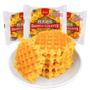 丹夫巧克力华夫饼原味格乐华夫饼