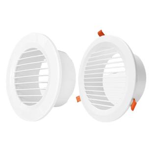 卡簧式圆形直百叶新风系统出风口进排气口新风口通风换气出风口罩