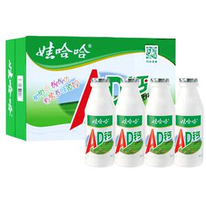 娃哈哈ad钙奶220g*24瓶整箱牛奶风味饮料品儿童哇哈哈乳酸甜奶