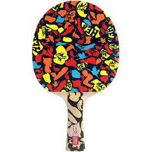 国潮狮子双鱼HEA联名乒乓球拍单拍训练横拍长柄直拍短柄兵乓球拍