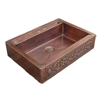 定制单槽水槽铜不锈钢台阶隐藏式