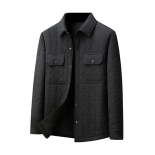 百胜狐加肥加大码男棉袄冬胖子宽松轻量休闲翻领商务户外棉服外套