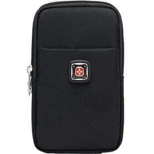 瑞士军刀手机包布腰包男士6.5寸6.8寸多功能户外运动穿皮带零钱包