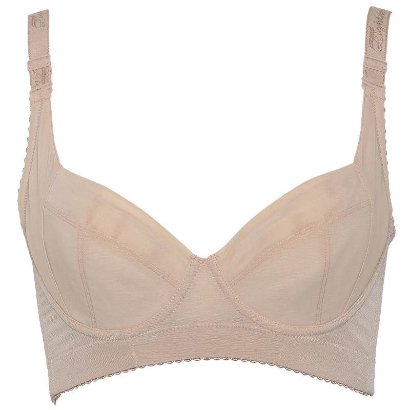 立体光面收副乳聚拢短文胸