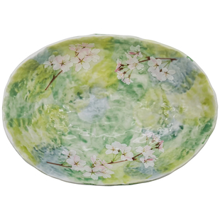 日本制Bloom樱花陶瓷沙拉麦片饭碗甜点蛋糕早餐盘意面咖喱深盘