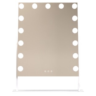 2025新款LED化妆镜大号桌面家用台式网红梳妆镜带灯高级感十足