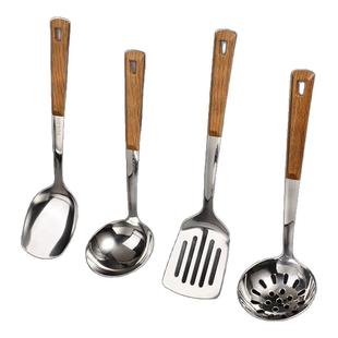 加厚不锈钢家用短柄汤勺小号盛汤勺子火锅漏勺套装小汤勺加深勺