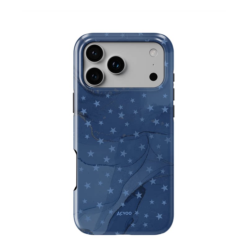 Acvoo蓝玛瑙纹iPhone防摔手机壳