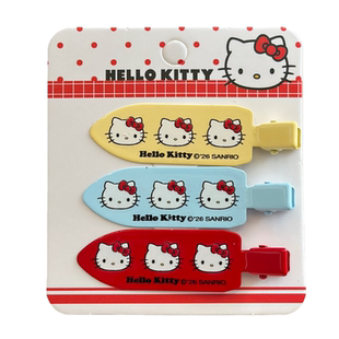 正版Hello Kitty彩色无痕发夹2026新款少女化妆刘海固定夹侧边夹