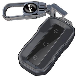 适用东风猛士M817钥匙套卡片锁匙全包透明保护壳内饰用品改装配件