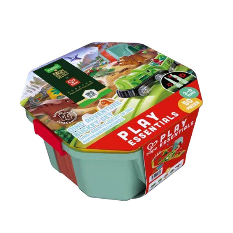 Hape电动火车轨道可开合恐龙蛋