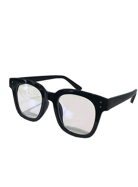 韩版防蓝光平光镜男女方框黑色