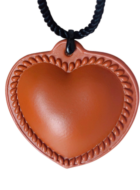 RTZHANG皮质爱心项链百搭可调节