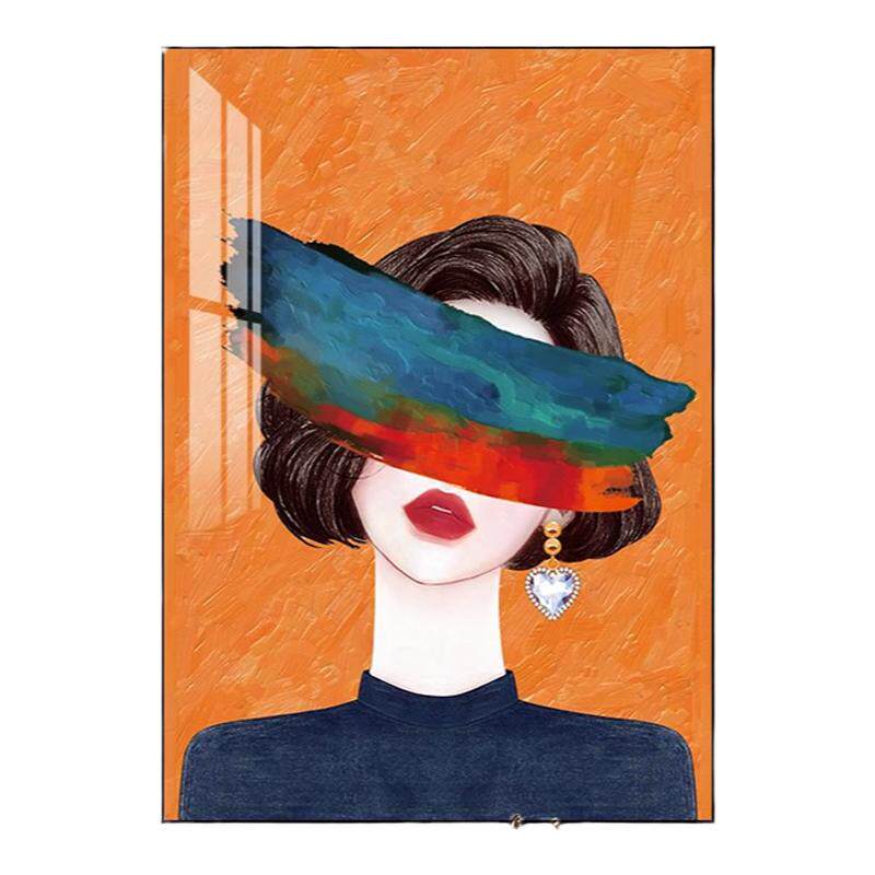 美女人物艺术客厅落地画玄关走廊装饰画挂画网红直播间背景墙壁画