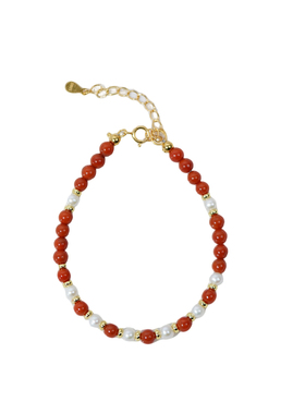 山川心语南红珍珠本命年女款手链