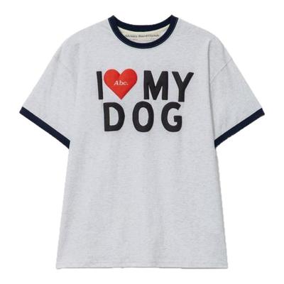 Advisory Board Crystals Abc. I Love My Dog Ring 短袖T恤男
