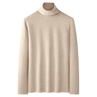 猫人高领双面一体绒打底衫男士秋冬保暖加厚内搭长袖t恤上衣服男