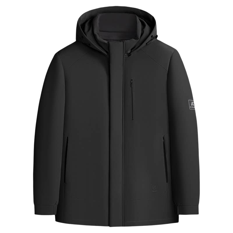 百胜狐90鸭绒男冬加肥保暖羽绒服