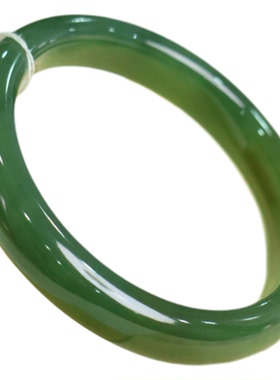 安道子天然和田碧玉手镯女款