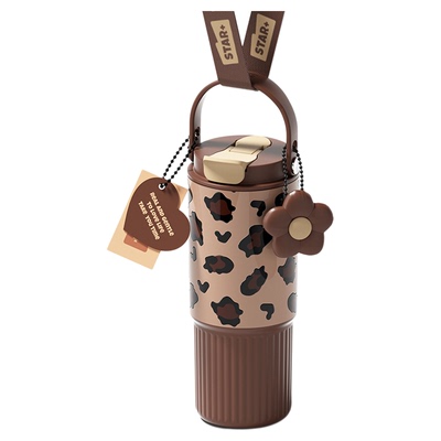 新款大容量吸管保温杯