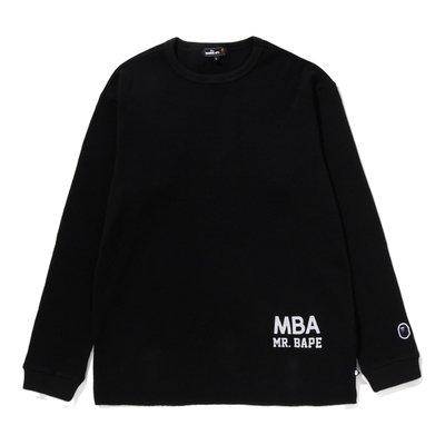 MR.BATHINGAPE刺绣标华夫格T恤