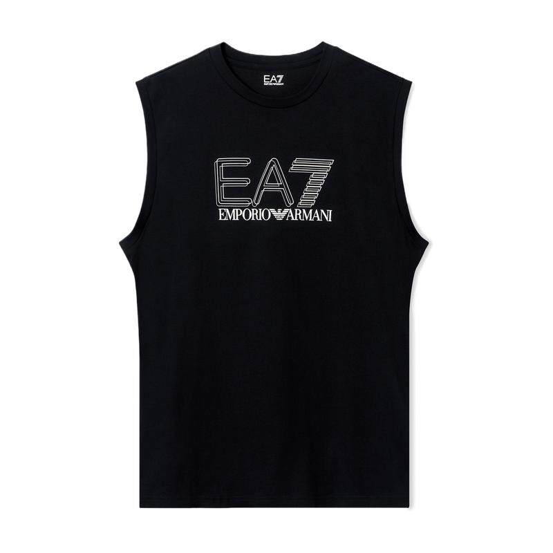 EMPORIO ARMANI阿玛尼EA7夏季新款男士圆领印花运动风纯棉背心