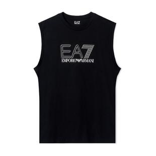 EMPORIO ARMANI/阿玛尼EA7/夏季新款男士圆领印花运动风纯棉背心