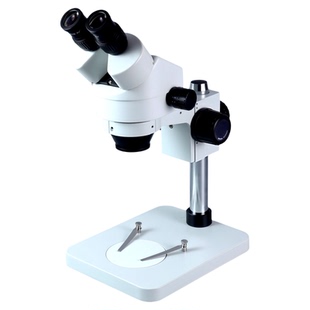 PDOK双目体式显微镜高倍手机维修显微镜检测焊接电子元器件电路板高清工作台带大底座7-45倍可调环形光源LED