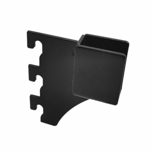 梯柱A柱不锈钢15*30方管黑色左右托中直托超市货架支架挂钩配件