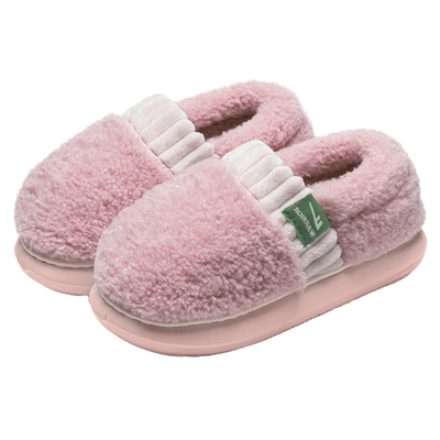 包跟防滑加绒棉拖鞋大码新款