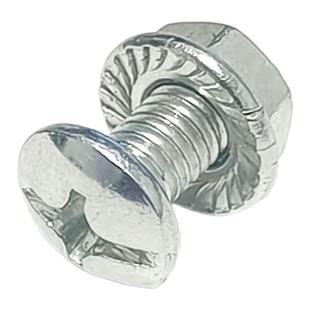 货架螺丝专用十字螺栓配件6mm带帽三角片固定螺丝配法兰螺母