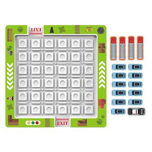 儿童益智闯关游戏华容道停车场移车滑动拼图数字宝宝益智玩具新年