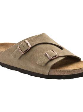 BIRKENSTOCK勃肯绒面革双带拖鞋