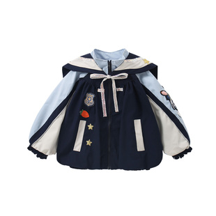 D.Bkyer童装女童外套春装2026新款洋气兔子警官儿童衣服女孩上衣