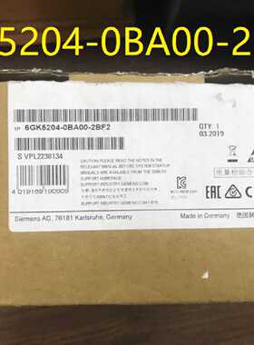 议价原装6GK5204-0BA00-2BF2西门子交换机1P6GK52040BA002BF2现货