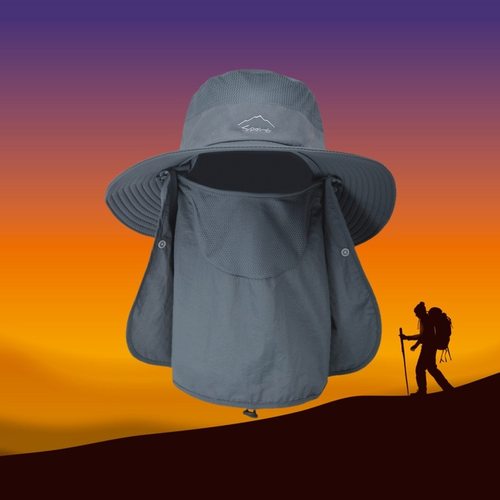 渔夫帽子男遮阳帽夏季户外遮脸速帽帽防晒透气干太阳帽钓鱼女