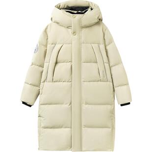 巴拉巴拉儿童羽绒服男童女童中长款外套冬季新款童装宝宝白色上衣