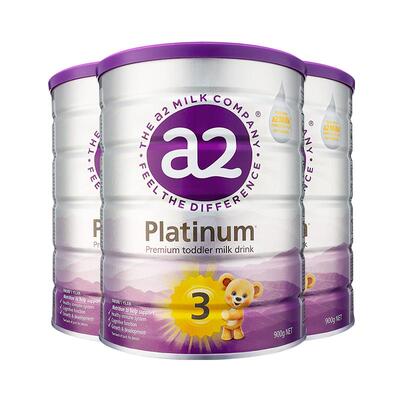 a2升级白金3段1-4岁牛奶粉3罐装