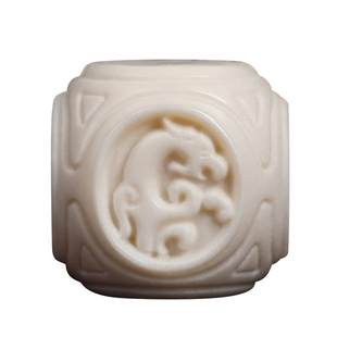 鹿角雕刻四象珠神兽珠青龙白虎朱雀玄武顶珠腰珠金刚菩提手串配饰