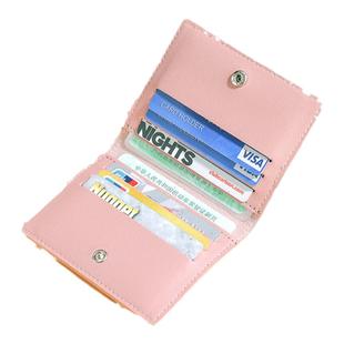 短款超薄小巧银行卡套驾驶证小钱包简约迷你版防消磁一体卡片夹女