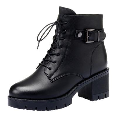 马丁靴女款冬季女鞋加厚羊毛靴子